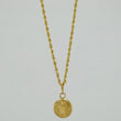 Set Cadena Lazo + Dije San Benito / 1,4 gr / 45.5 cm Oro Amarillo 18K