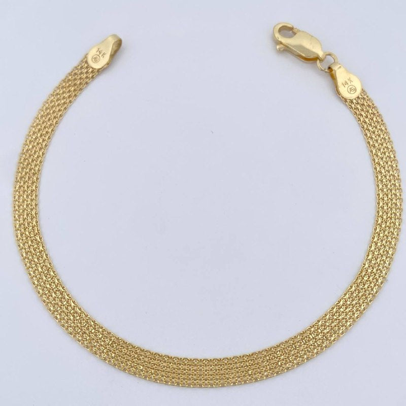 Pulso China 3.15gr / 18.1cm / Oro Amarillo +1 14K Italy &