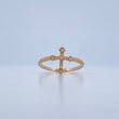 Anillo Cruz 1.7gr / T7 / Oro Amarillo 18K &