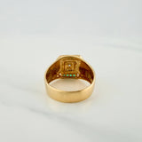 Anillo Cuadro 5.9 g / T10 Oro Amarillo 18K