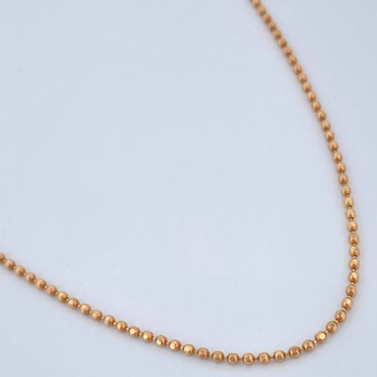 Cadena Militar 3.35gr / 60cm / Oro Rosa +3 18K %