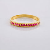 Anillo Carril 1.25g / T5 1/4 Oro Amarillo 18K