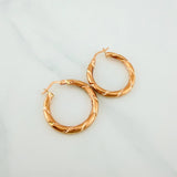 Candongas Rox Lisa 2.75 g / 2.8 cm Oro Rosa 18K