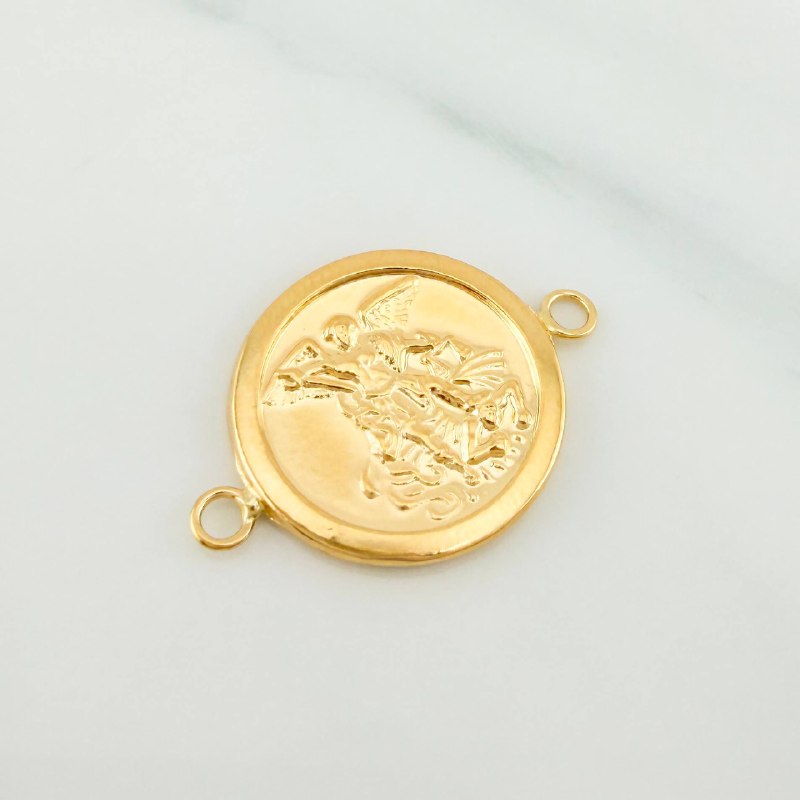 Herraje San Miguel Arcangel 1.35 g / 2.6 cm Oro Amarillo 18K
