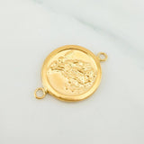 Herraje San Miguel Arcangel 1.35 g / 2.6 cm Oro Amarillo 18K