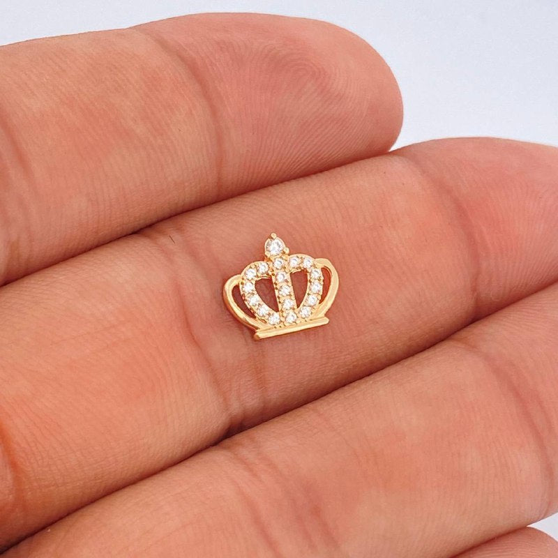 Herraje Corona 0.45gr / 1.1cm / Oro Amarillo 18K &