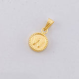 Dije Circulo Letra W 0.45g / 1.5cm Oro Amarillo 18K