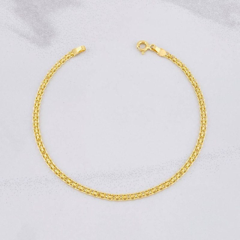 Pulso Chino 1.45g / 19.1cm / 2.55mm Oro Amarillo 18K