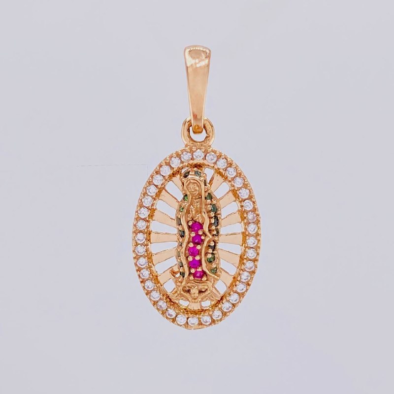 Dije Virgen De Guadalupe 2.4g / 2.5cm Oro Rosa 18K