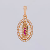 Dije Virgen De Guadalupe 2.4g / 2.5cm Oro Rosa 18K