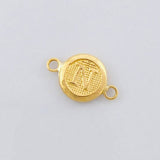 Herraje Circulo Letra N 0.4g / 1.5cm Oro Amarillo 18K