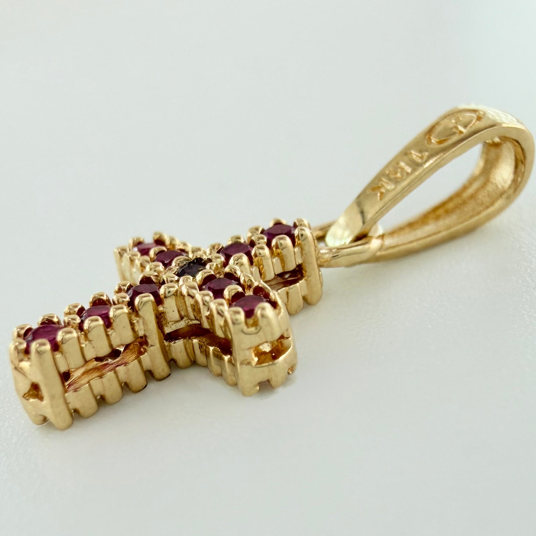 Dije Cruz Doble Faz 0.95gr / 1.9cm / Oro Amarillo 18K *