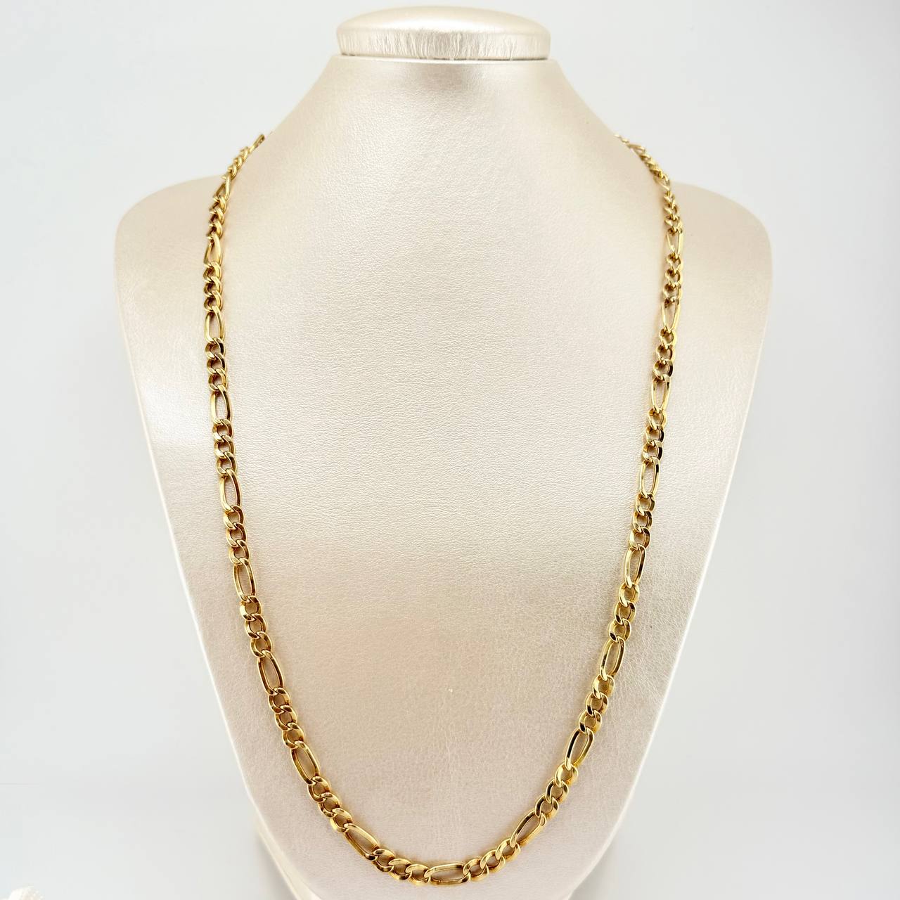 Cadena Figaro 17.45gr / 65cm / 5.6mm Oro Amarillo +1 18K ©