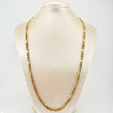 Cadena Figaro 17.45gr / 65cm / 5.6mm Oro Amarillo +1 18K ©