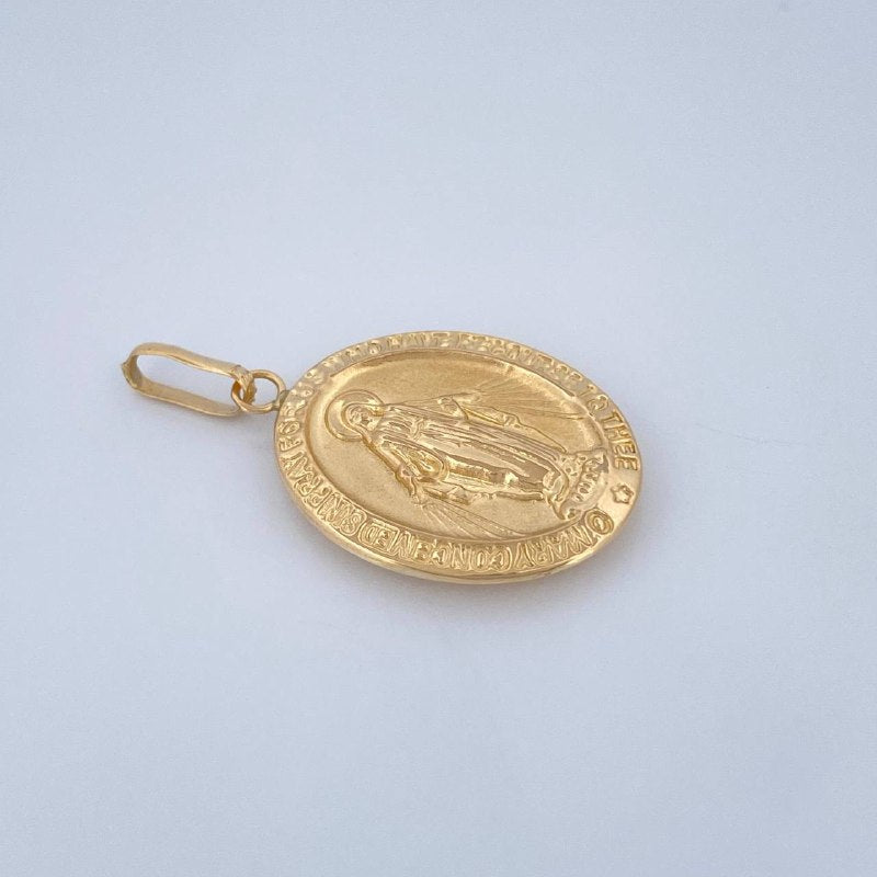Dije Virgen Milagrosa 1.6gr / 3.2cm / Oro Amarillo 18K &