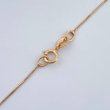Set Cadena y Dije Veneciana + Cruz Cristo 1.5gr / Oro Rosa 18K (Oferta) $