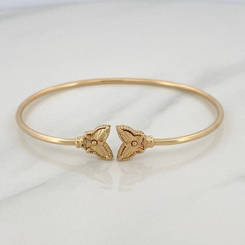 Pulso Aro Mariposa Diamantado 3.55 g / 16.8 cm / 1.6 mm Oro Amarillo 18K