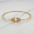 Pulso Aro Mariposa Diamantado 3.55 g / 16.8 cm / 1.6 mm Oro Amarillo 18K