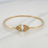 Pulso Aro Mariposa Diamantado 3.55 g / 16.8 cm / 1.6 mm Oro Amarillo 18K