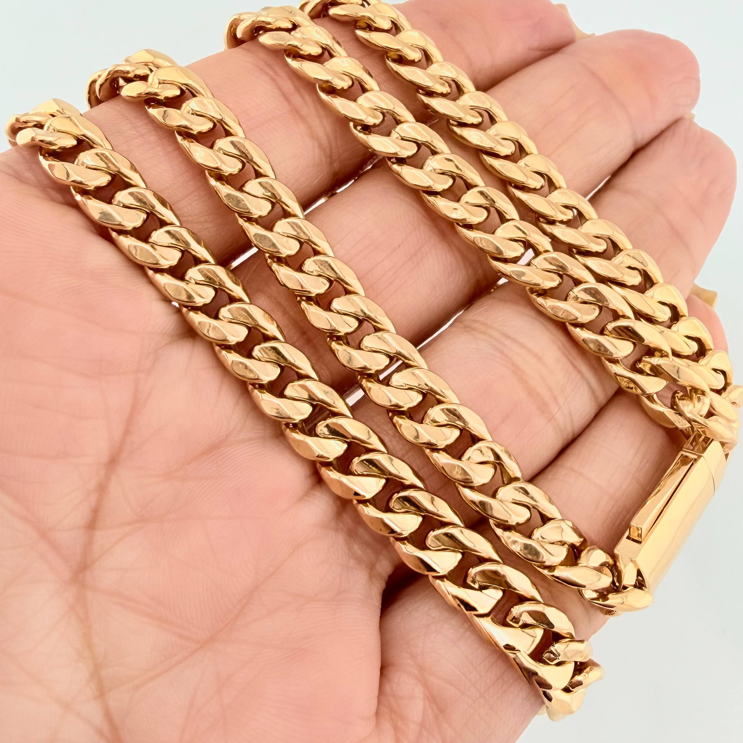 Cadena Cubana 13.65 g / 61.5 cm / 6.6 mm Oro Amarillo 18K