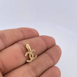 Dije Ola Cruzada 1.3gr / 2cm / Oro 18K &