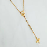 Rosario Virgen Milagrosa 8.1 g / 60 cm / 3 mm Oro Amarillo 18K