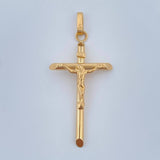 Dije Cruz Cristo 2.1gr / 4.7cm / Oro Amarillo 18K &