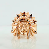 Anillo Indio 8.85 g / T10 Oro Rosa 18K