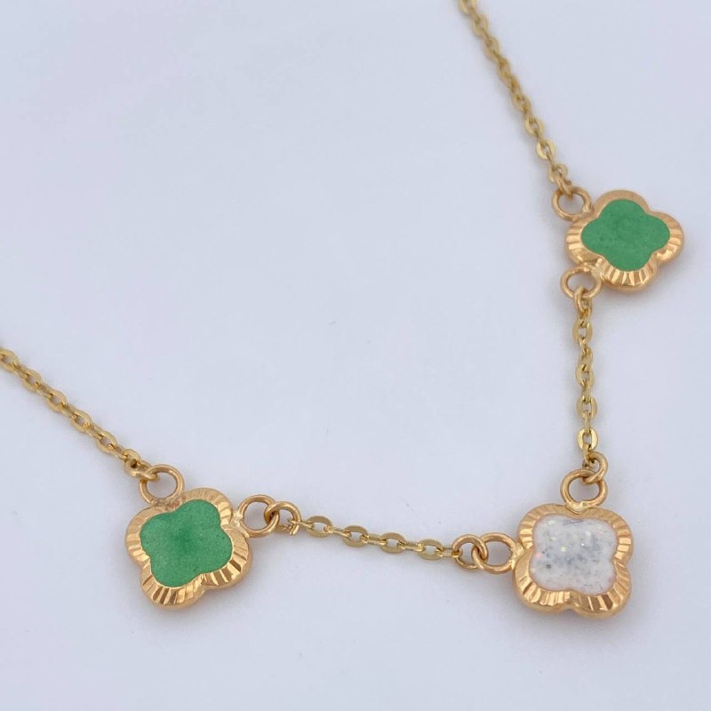 Cadena Trebol Aro Seguido 3.5gr / 45cm / Oro Amarillo 18K &