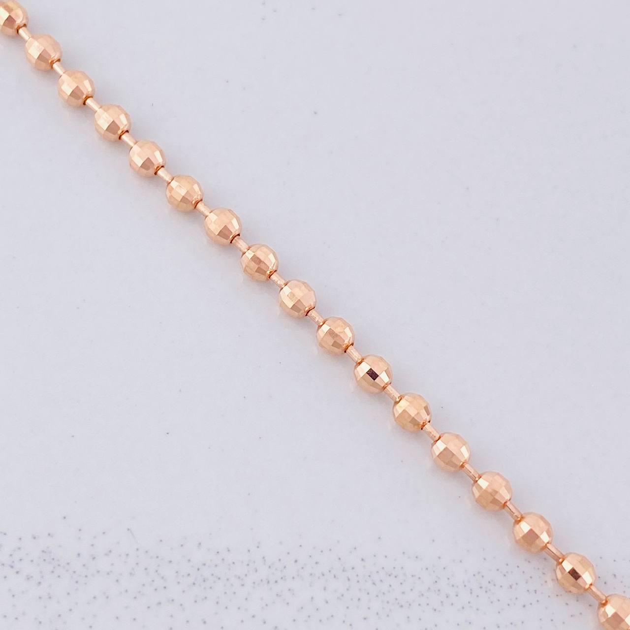 Cadena Militar 14.2g / 60cm / 2.9mm Oro Rosa 18K
