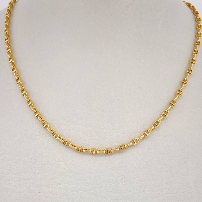 Cadena Marinera 4.9gr / 60cm / Oro Amarillo +3 18K &