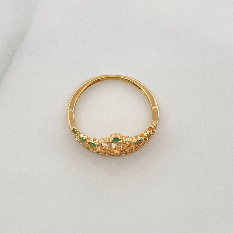 Anillo 15´S Corona 1.7 g / T5 1/2 Oro Amarillo 18K