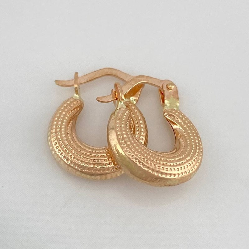 Candongas Salo 1.15 g / 1.5 cm Oro Rosa 18K