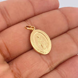 Dije Virgen Milagrosa 1.05gr / 2.9cm / Oro Amarillo 18K &