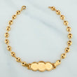 Pulso Bebé Gc Placa Nube 1.55 g / 12.5 cm / 3.3 mm Oro Amarillo 18K