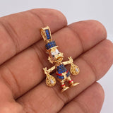 Dije Pato Bolsas De Dinero Articulado 6.35gr / 3.5cm / Tres Oros 18K $