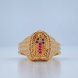 Anillo Virgen De Guadalupe 4.4gr / T6 3/4 / Oro Amarillo 18K &