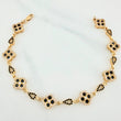 Pulso Trebol Gota 12.4 g / 20 cm / 9.5 mm Oro Amarillo 18K