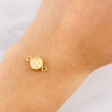 Herraje Circulo Letra B 0.45g / 1.5cm Oro Amarillo 18K