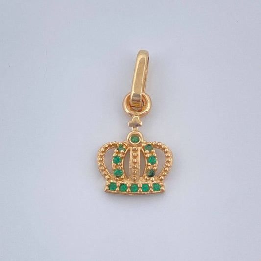 Dije Corona 0.75gr / 1.8cm / Oro Amarillo 18K &