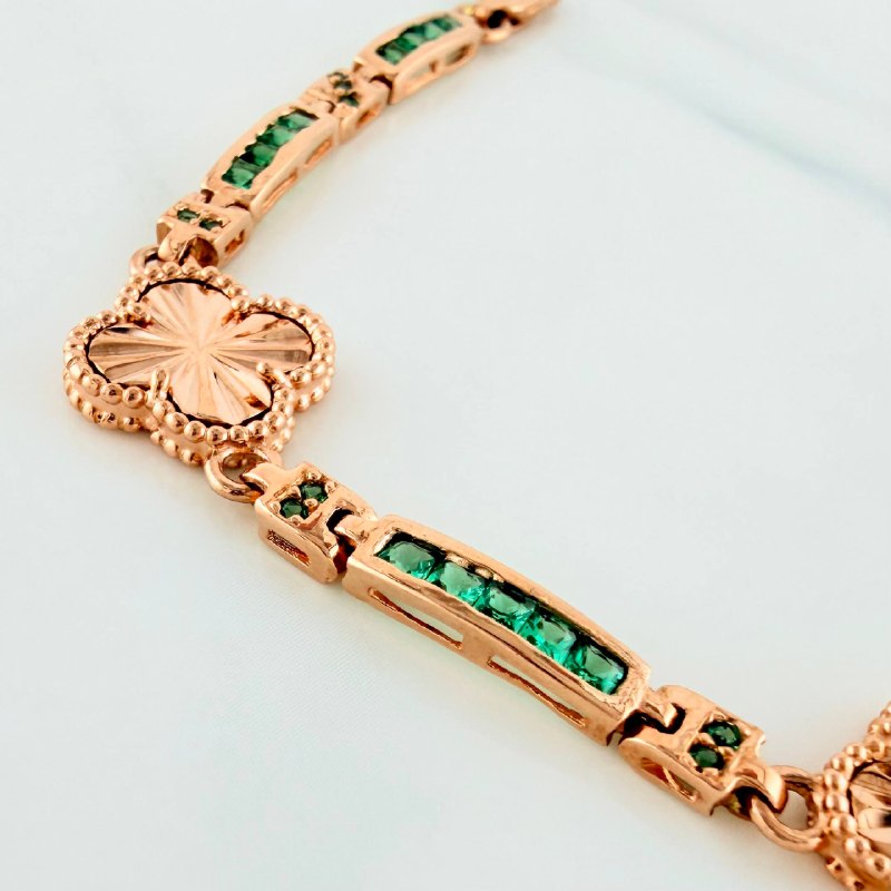 Pulso Trebol 10.45 g / 17.7 cm / 3.4 mm Oro Rosa 18K