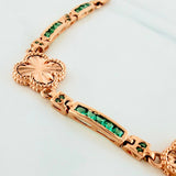 Pulso Trebol 10.45 g / 17.7 cm / 3.4 mm Oro Rosa 18K