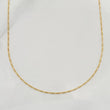Cadena Figaro Diamantada 1.15 g / 45.3 cm / 0.9 mm Oro Amarillo 18K