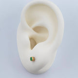 Topos Bisel Esmeralda 0.85gr / Oro Amarillo 18K %