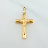 Dije Cruz Cristo 1.25 g / 3.3 cm Oro Amarillo 18K