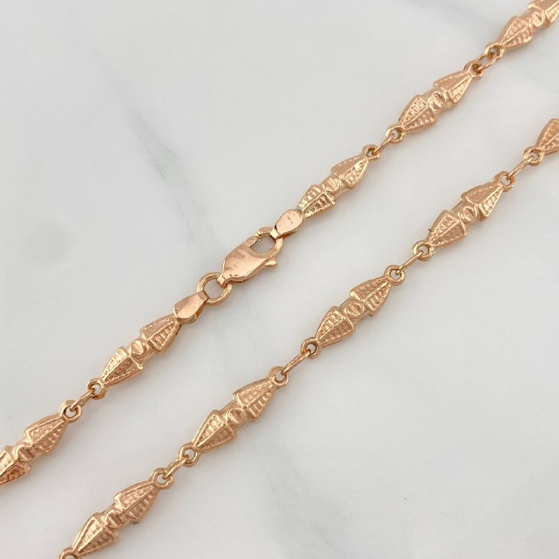 Cadena Rustica Dubai 15.3 g / 68.6 cm / 4.15 mm Oro Rosa 18K