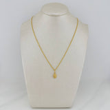 Set Cadena Lazo + Dije Virgen De Guadalupe / 1,2 gr / 44.8 cm Oro Amarillo 18K