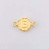 Herraje Circulo Letra B 0.6g / 1.7cm Oro Amarillo 18K