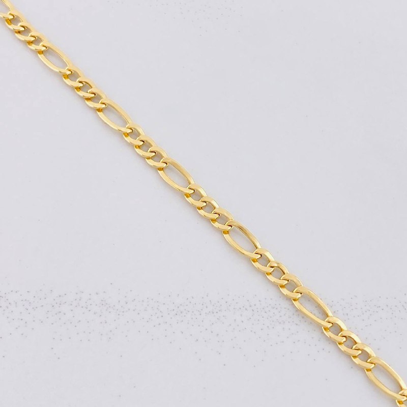 Pulso Fígaro 2.25g / 18.9cm / 4.5mm Oro Amarillo 18K