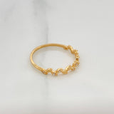 Anillo Hojas 1.25 g / T6 3/4 Oro Amarillo 18K